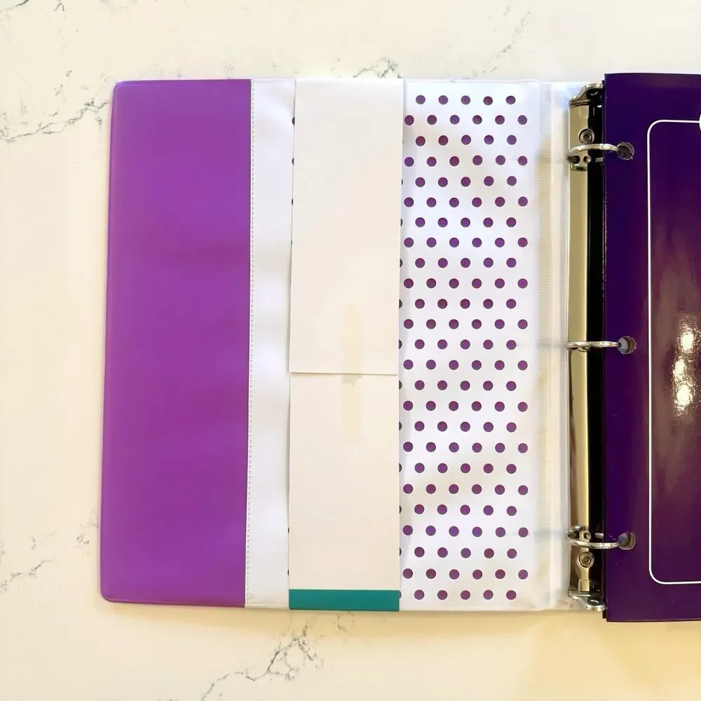 Mead Trapper Keeper Binder Retro Neon Galaxy Sunset Design 1” New with Tags - Picture 2 of 7